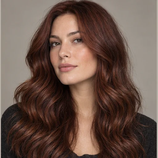 Rich auburn waves