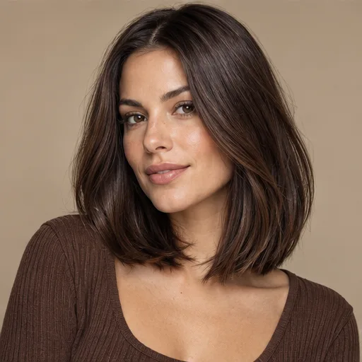 Deep chocolate brown lob