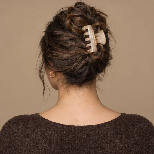 Twist secured with a claw clip