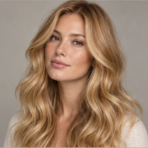 Honey-golden blonde