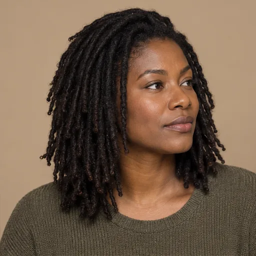 Medium-length locs