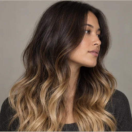 Golden ombré