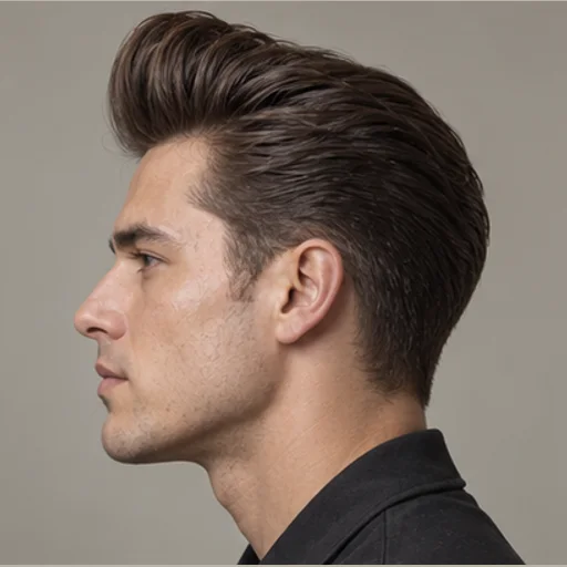 Classic pompadour