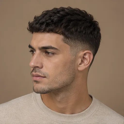 Textured crop with a low taper