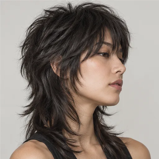 Wolf-inspired layers with a shorter crown and longer nape